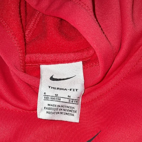 Nike Kids Bold Red Hoodie - Picture 2 of 4